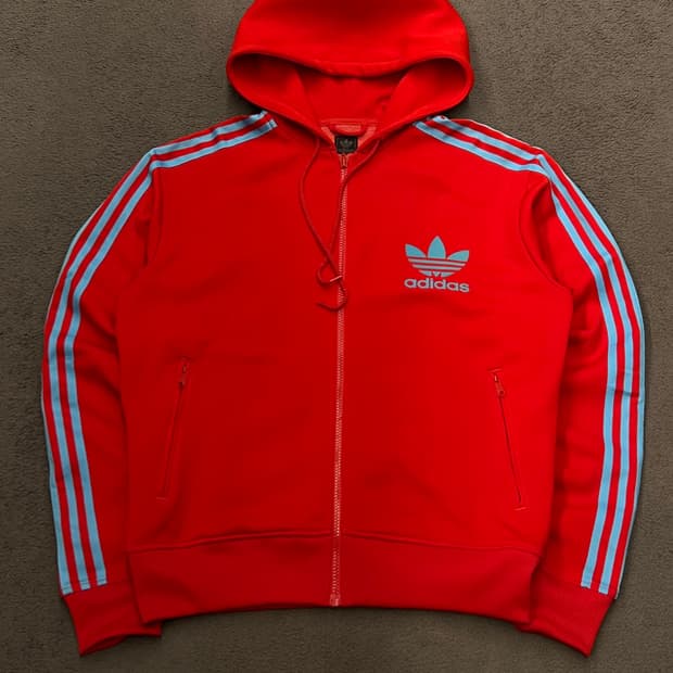 아디다스 올드스쿨 빅로고 후디 져지 처분 