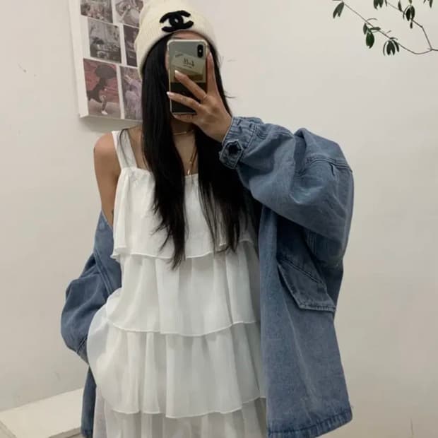 벨201_브리즈 캉캉 원피스(화이트)