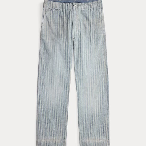 RRL 스트라이프 자스페 필드 팬츠
