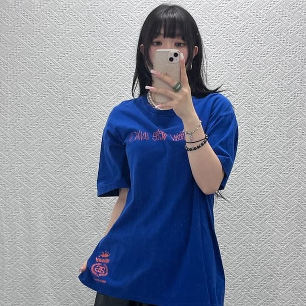 스투시 올드스쿨 스트릿 펑크 키치 Y2K 레터링 반팔티 XL C12235