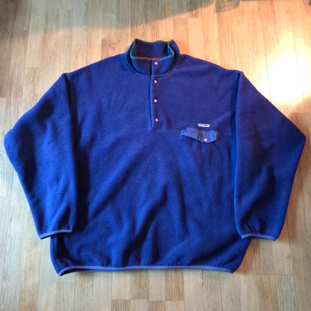 (2XL)Usa파타고니아 신칠라 퍼플네이비/그린 90s