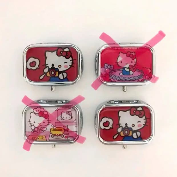 [무료배송] 헬로키티 케이스, 키티 약통, 고전키티, 키티 케이스 보관함