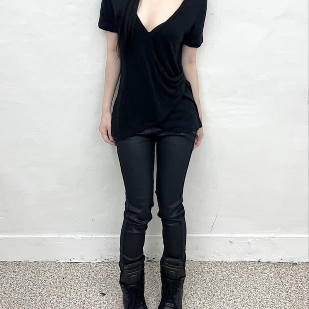 Drape wrap short sleeve