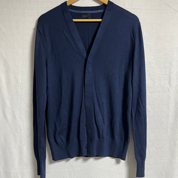 공용 바나나리퍼블릭 실크 캐시미어 브이넥 가디건 M