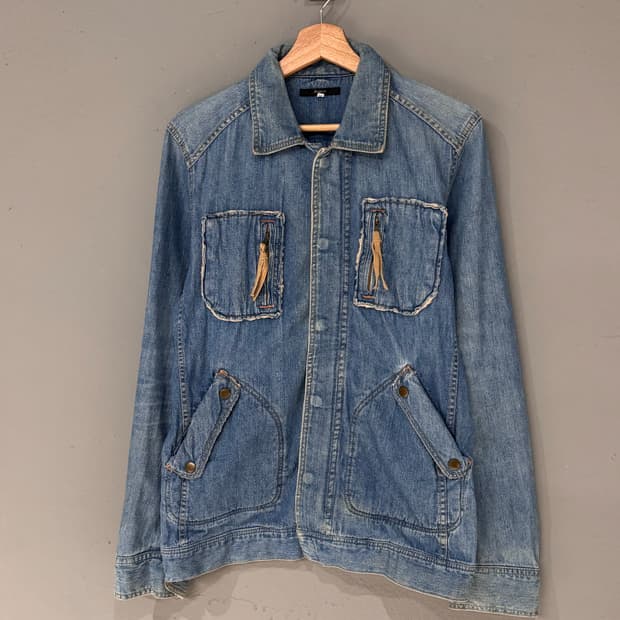 심플리시테 데미지 디테일 데님자켓 