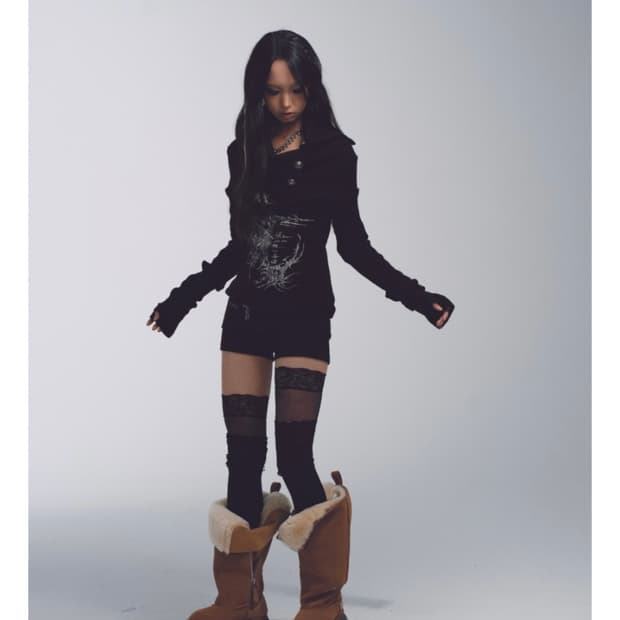 shopcor noname space knit 노네임 스페이스 니트 탑