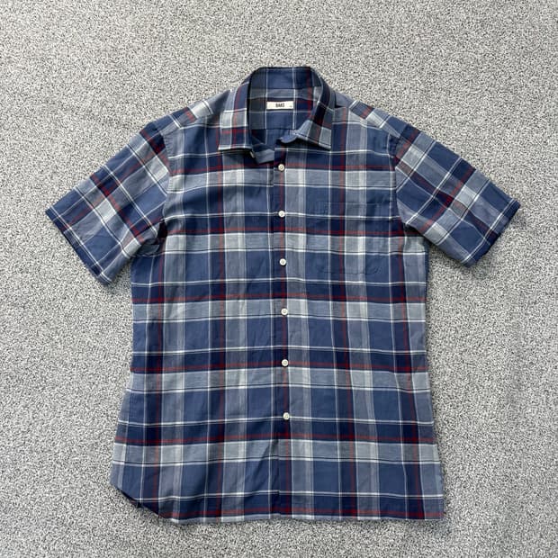 105 닥스 체크 반팔 셔츠 남방 0309J
