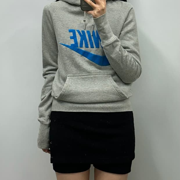 00s 나이키 그레이 후드티