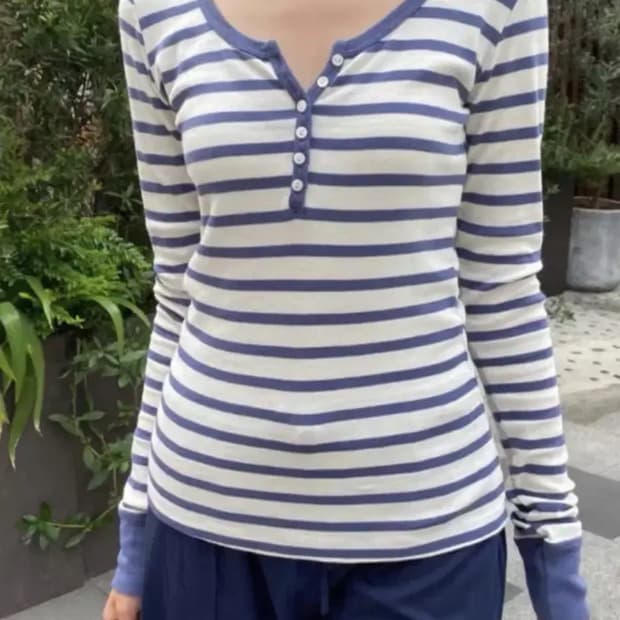 브랜디멜빌 네이비 젤리 롱 슬리브