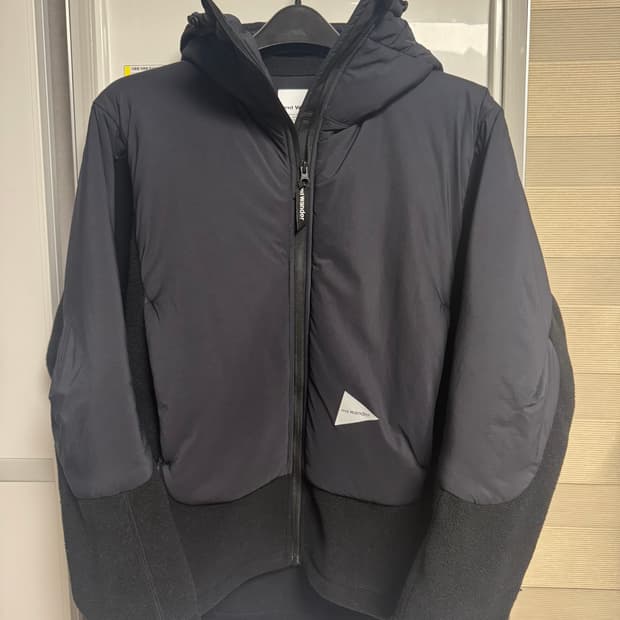 and wander 앤드원더 탑 플리스 자켓 L사이즈 블랙