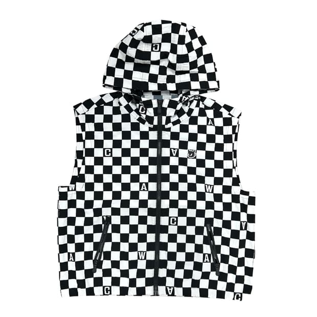 왁 WAAC 우먼스 체커보드 조끼 베스트(4)