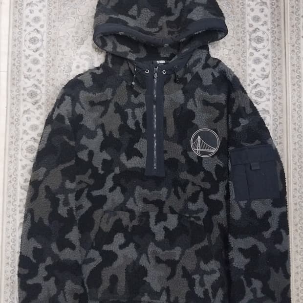 NBA 골든스테이트 워리어스 카모 플리스 후드티 XL