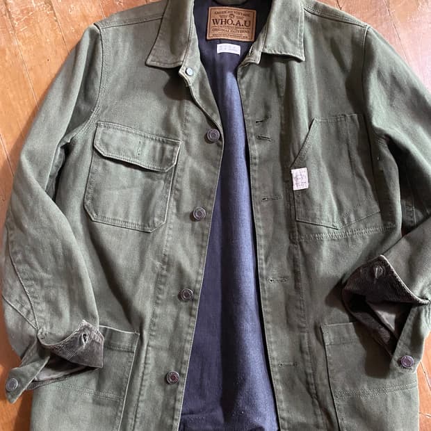 WHO.A.U 카키 워크웨어 자켓 M (100)