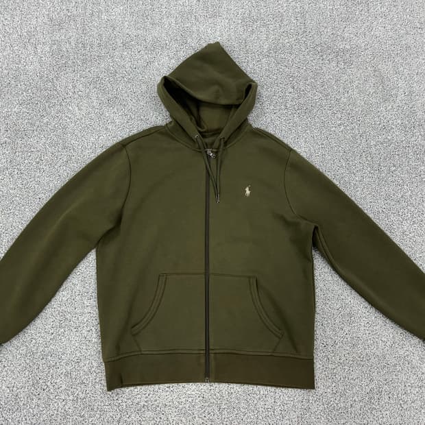 폴로 랄프로렌 신형 더블 니트 후드집업