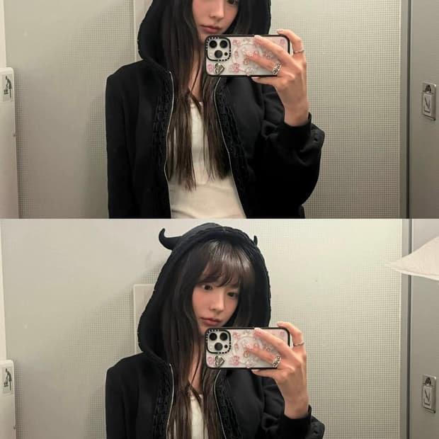 Nodress x Room SERVICE888 데빌후드집업 S