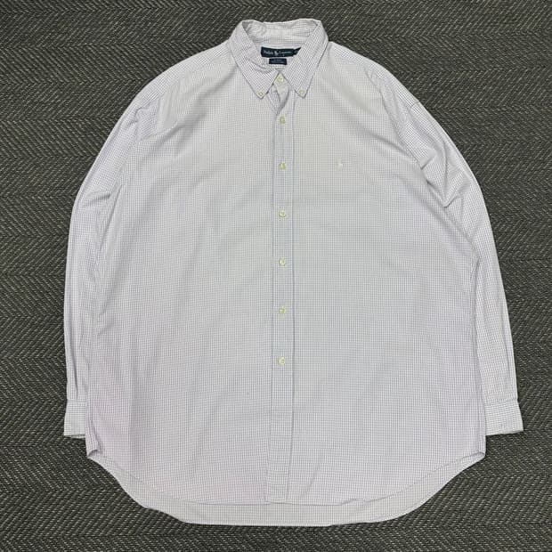 폴로 랄프로렌 체크 코튼 셔츠 v0380