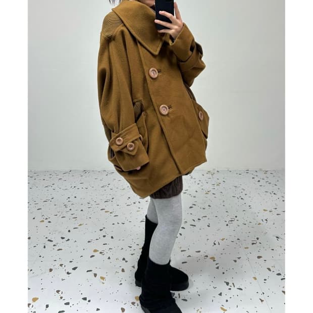 빈티지 울 반코트