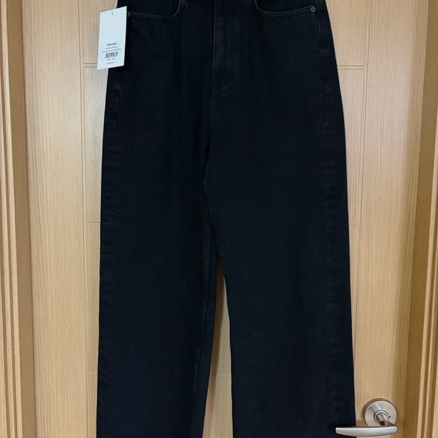 [새상품] 토니웩 와이드 레그 데님 진 워시드 블랙 / 28