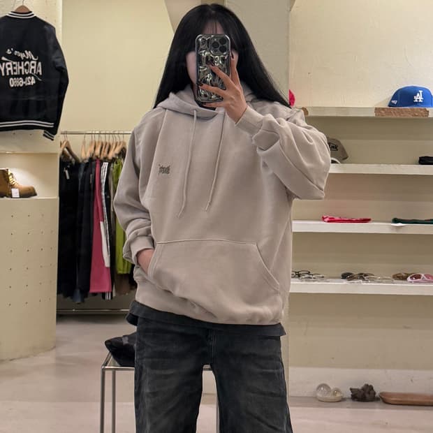 브라운브레스 빅로고 박시핏 후드티 U1385