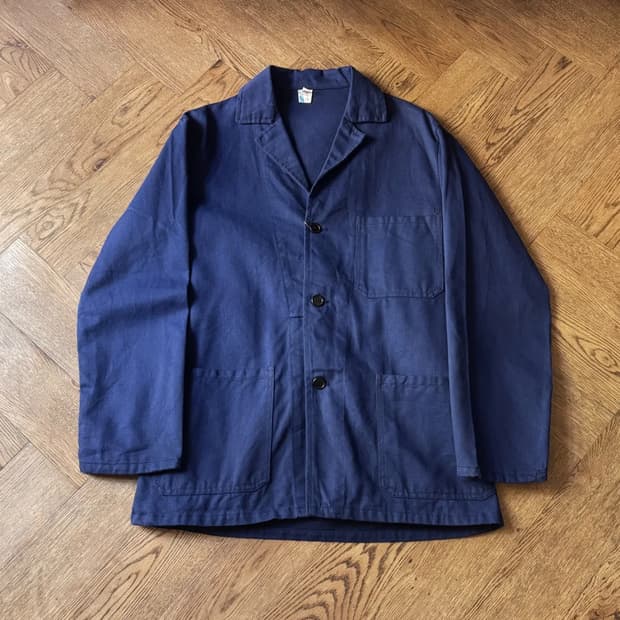 [M]빈티지 배드포드 타입 네이비 트윌코튼 프렌치 워크 자켓