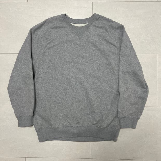 포터리 멜란지 그레이 맨투맨 스웻셔츠