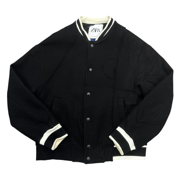 자라X아더에러 울 바시티자켓