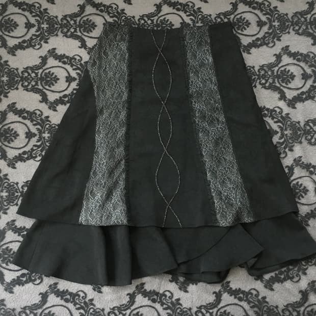 레이어드 언발 고딕 오리엔탈 롱스커트