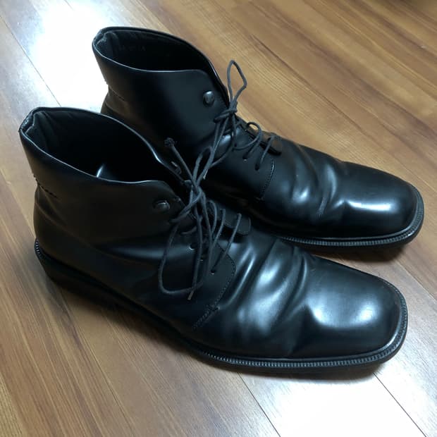 구찌 레더 하이탑 부츠