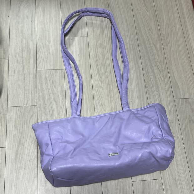 플리즈프로젝트 패딩숄더백 라벤더 퍼플