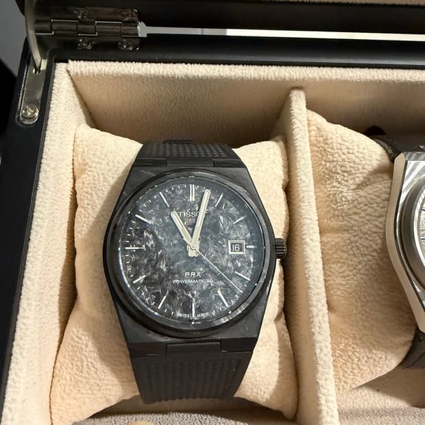 티쏘prx 40mm 카본 오토매틱