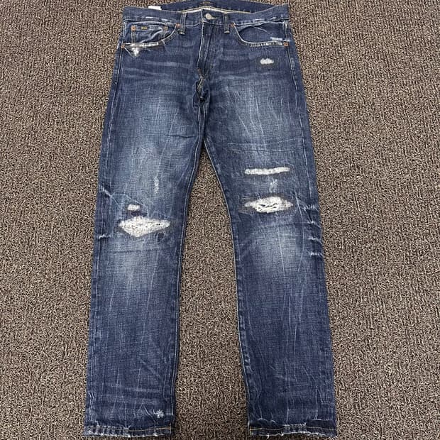 POLO 폴로 랄프로렌 데미지 데님 청바지 32인치