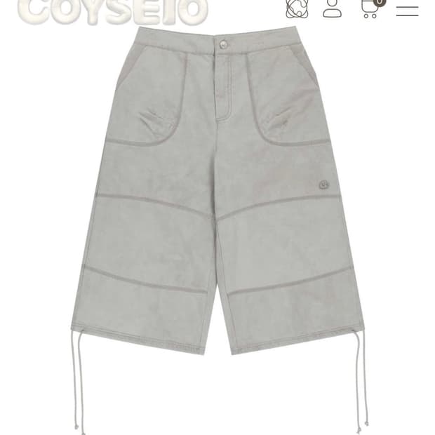 코이세이오 지그재그 팬츠 아이스 베이지 0 사이즈