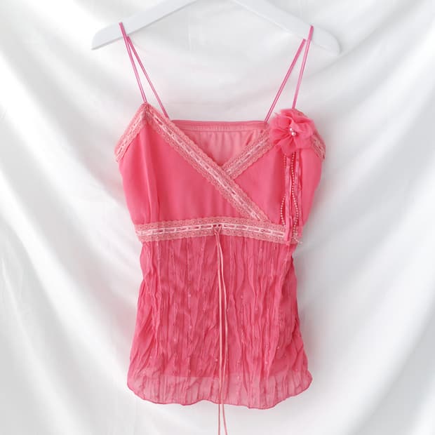 flower lace sleeveless