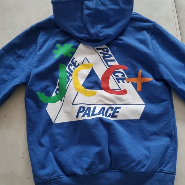 팔라스 까스텔바작 jcdc 블루 트라이퍼그 후드티 M
