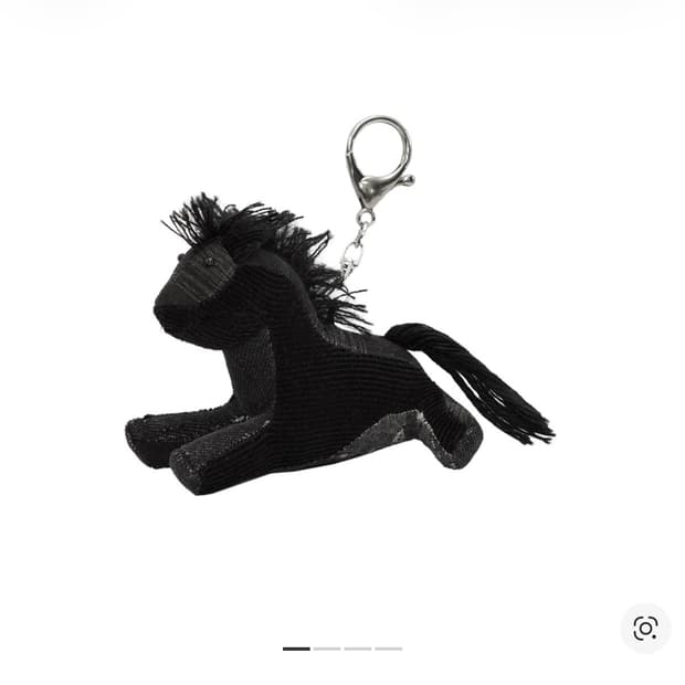 [새상품] 폴리테루 럭키 홀스 키링 블랙