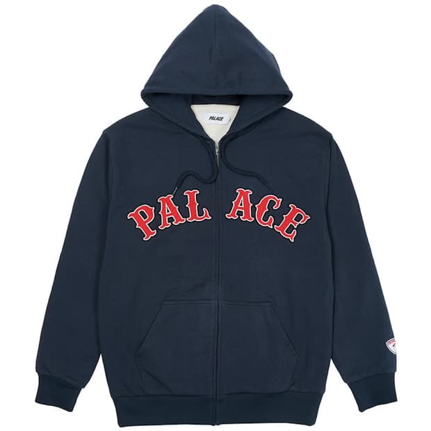팔라스 아치 후드집업 네이비