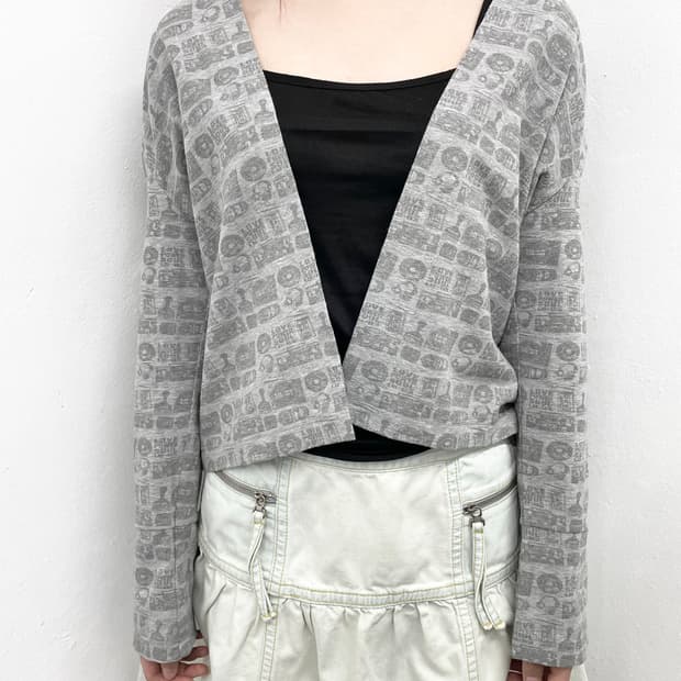 그레이 뮤직 글리터 가디건🎧