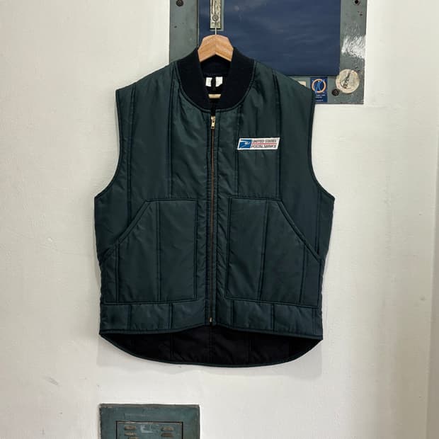 90s USPS Quilting Vest