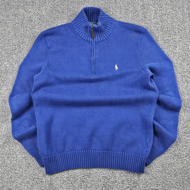 폴로랄프로렌 카라 하프 집업 니트 ( M ) / 9997