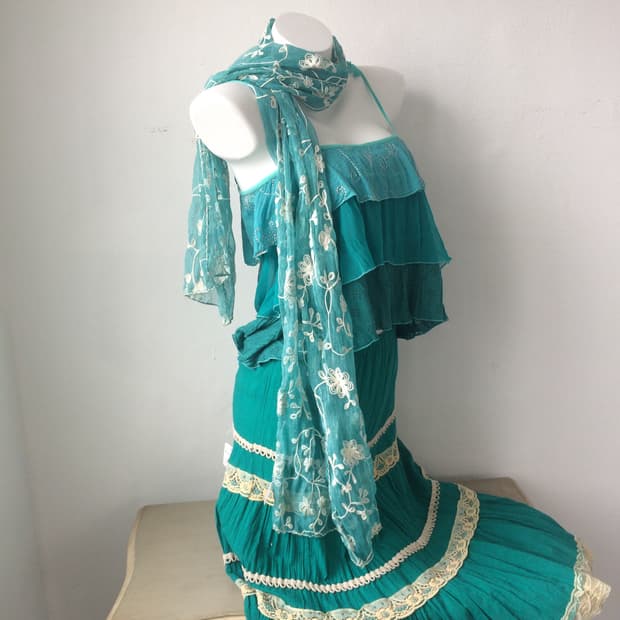 embroidery pattern point scarf