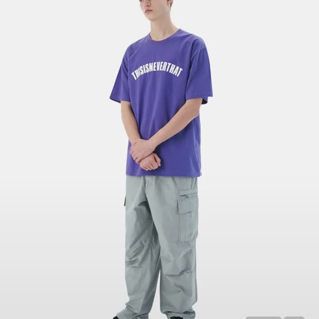 디스이즈네버댓 퍼플 반팔 판매합니다