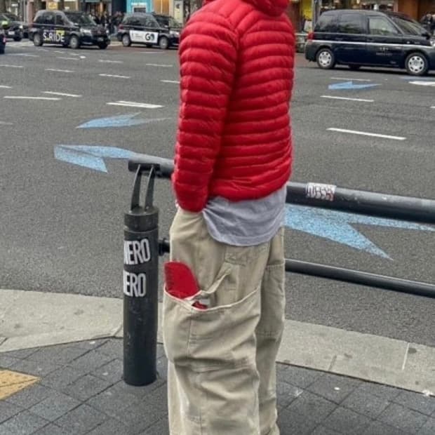 논노드 더블니 커버 팬츠 베이지 2사이즈