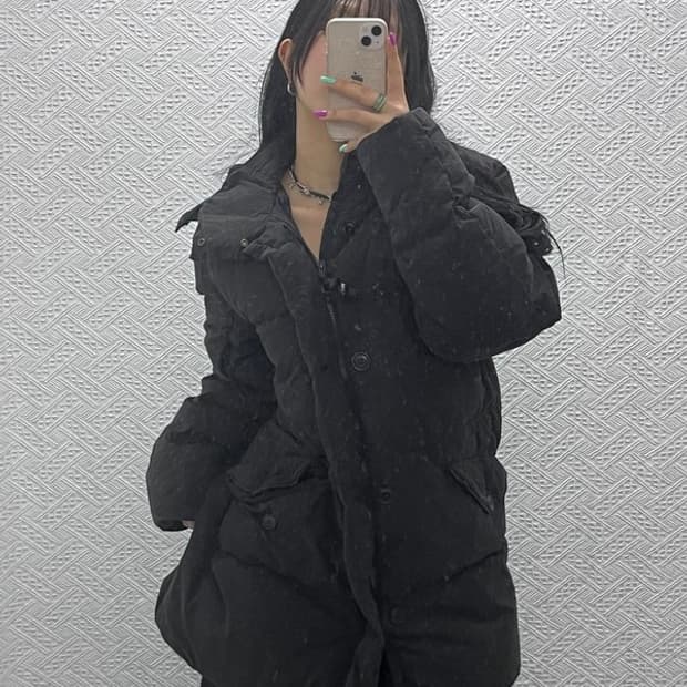 씨피컴퍼니 50Fili 렌즈와펜 다운 미디 패딩 자켓 XL C07261