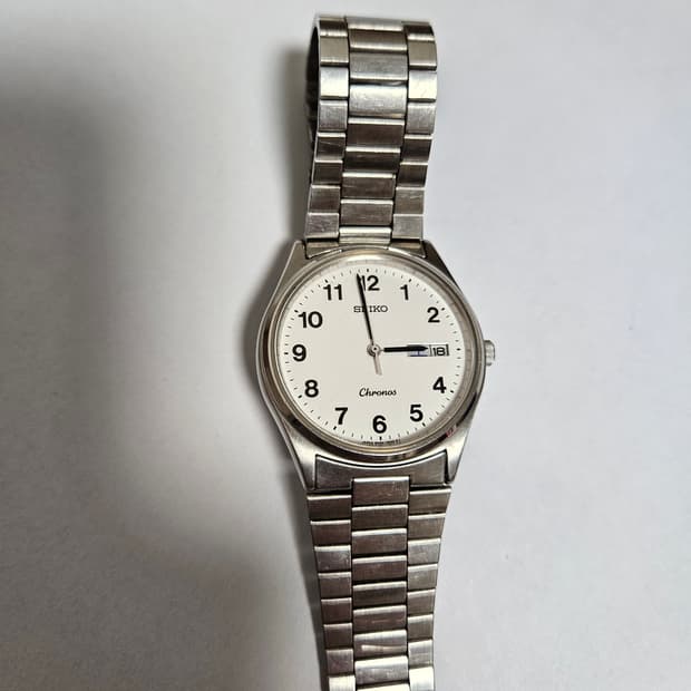 90s Seiko Chronos Day-date Quartz 빈티지 시계