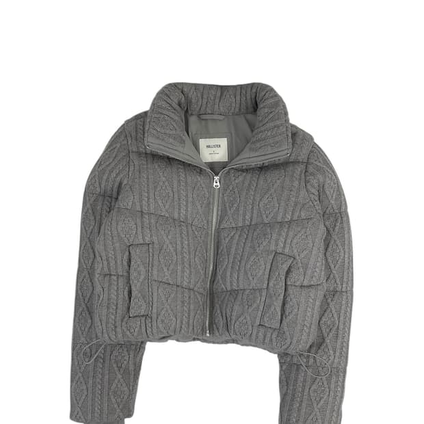 홀리스터 니트 숏 패딩 (s)