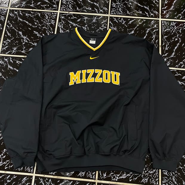 나이키 미조우 검노 범블비 검정 웜업 바람막이 자켓