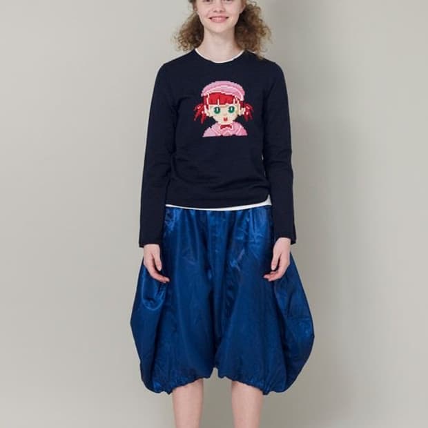 Satin Balloon Fit Saruel Pants