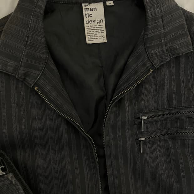 Semantic Design 스트라이프 빈티지 자켓 M