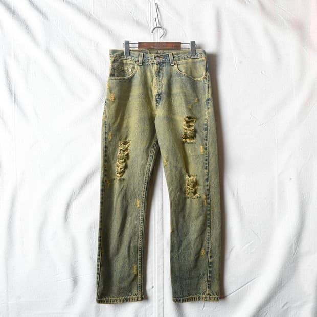리바이스 505 청바지 데님팬츠 made in usa