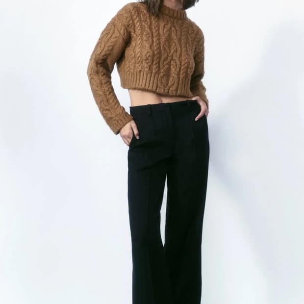 ZARA 자라 캐이블 니트 6771 002 704